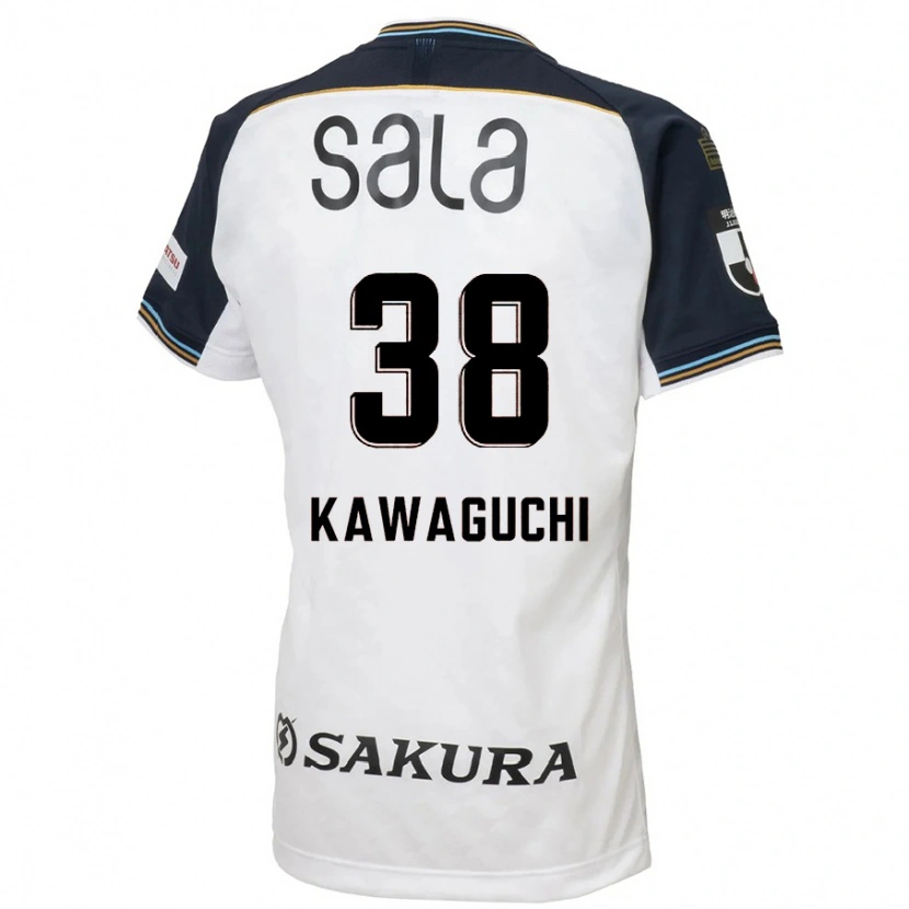 Danxen Kid Naoki Kawaguchi #38 White Black Away Jersey 2025/26 T-Shirt