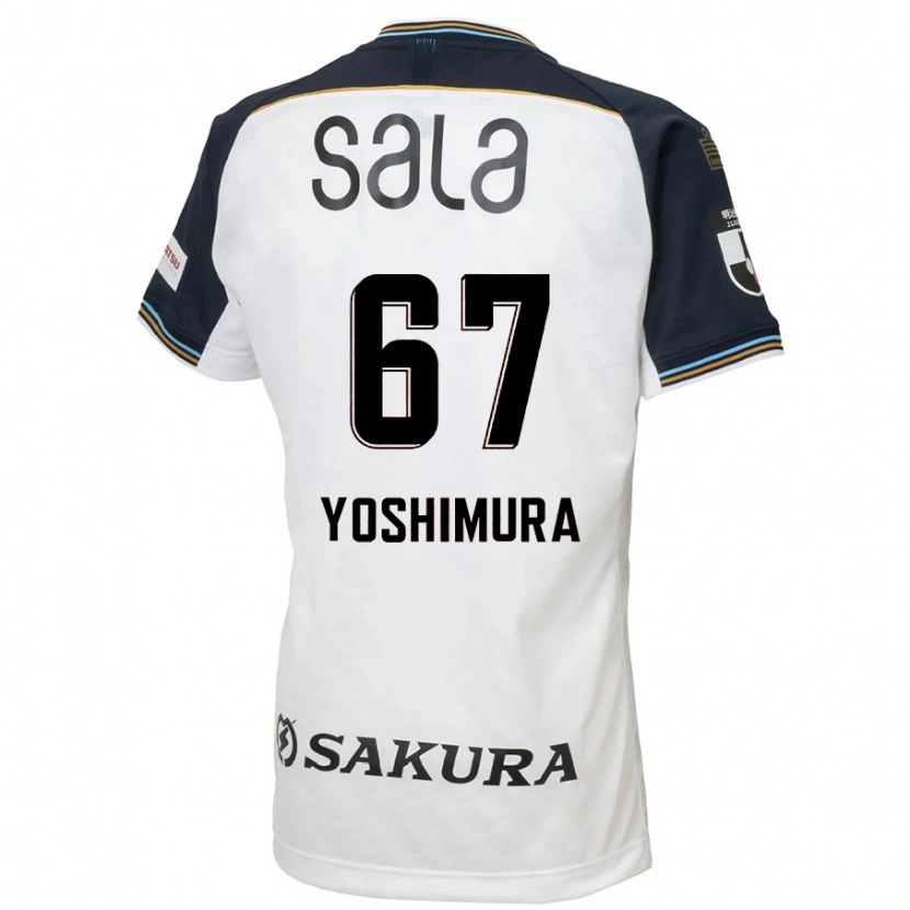 Danxen Kid Ryusei Yoshimura #67 White Black Away Jersey 2025/26 T-Shirt