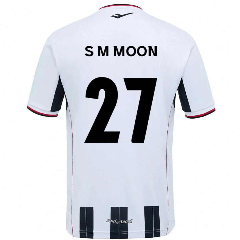 Danxen Kid Seon-Min Moon #27 White Black Away Jersey 2025/26 T-Shirt