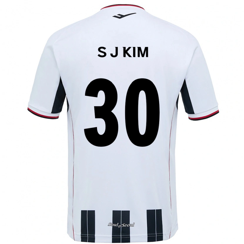 Danxen Kid Ju-Sung Kim #30 White Black Away Jersey 2025/26 T-Shirt