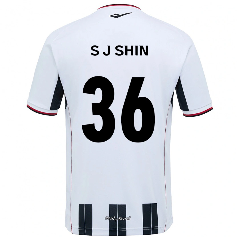 Danxen Kid Ji-Seop Shin #36 White Black Away Jersey 2025/26 T-Shirt