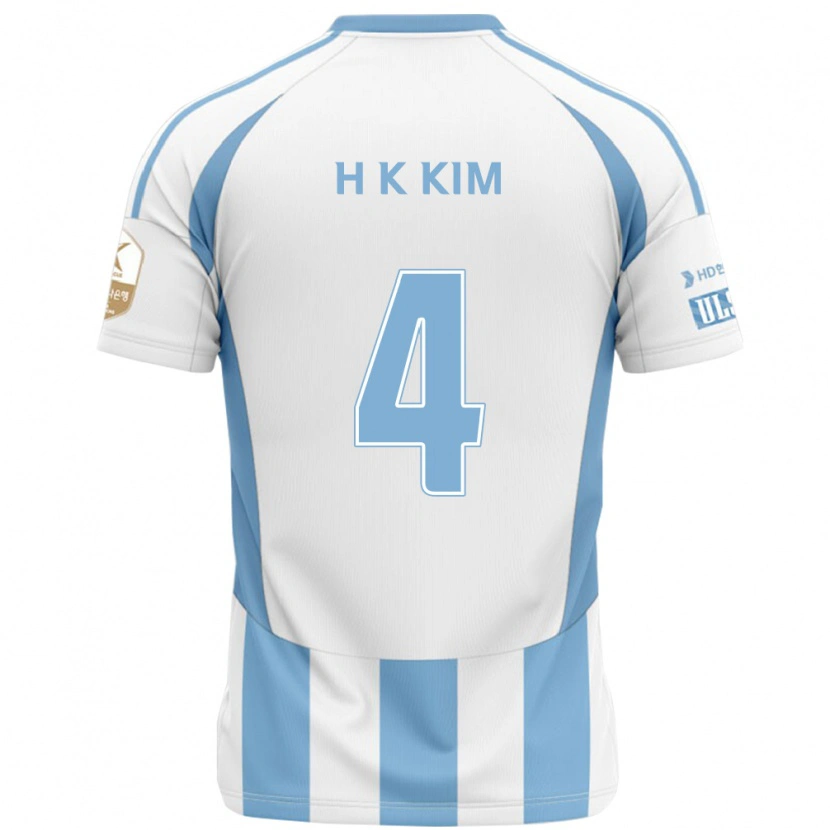 Danxen Kid Kee-Hee Kim #4 White Sky Blue Away Jersey 2025/26 T-Shirt