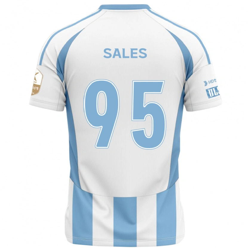 Danxen Kid Matheus Sales #95 White Sky Blue Away Jersey 2025/26 T-Shirt