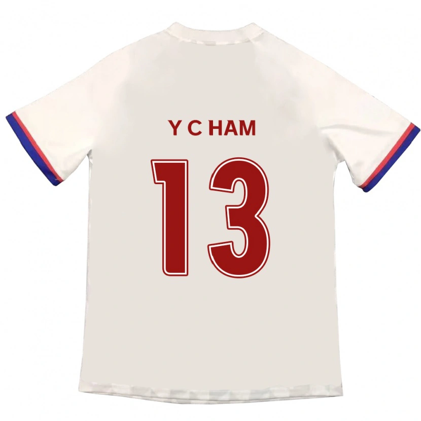Danxen Kid Young-Chan Ham #13 Off-White Red Away Jersey 2025/26 T-Shirt