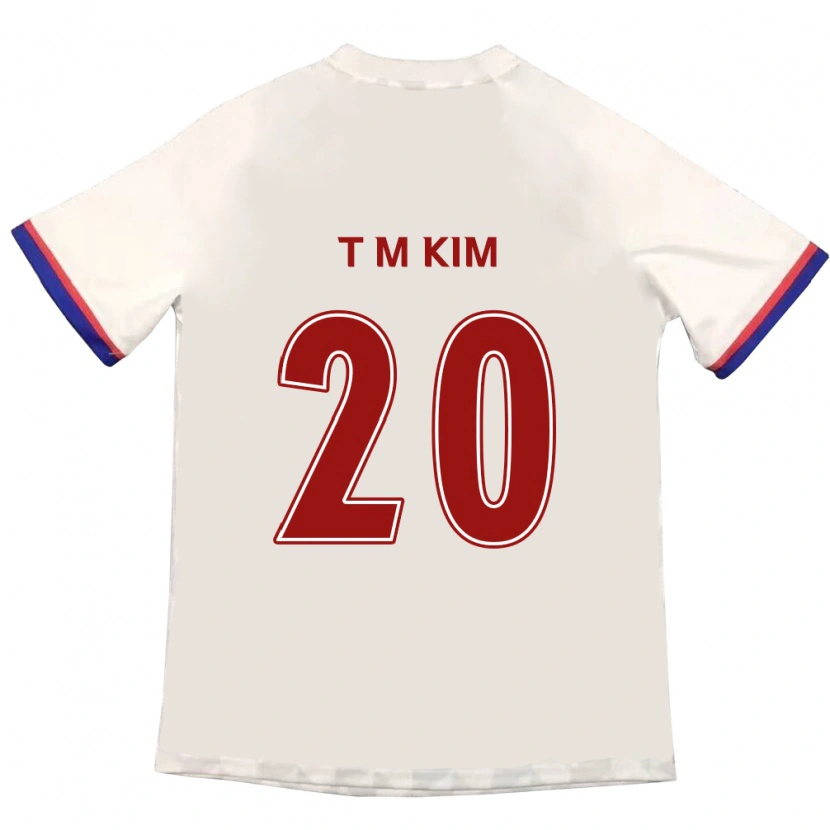 Danxen Kid Tae-Min Kim #20 Off-White Red Away Jersey 2025/26 T-Shirt