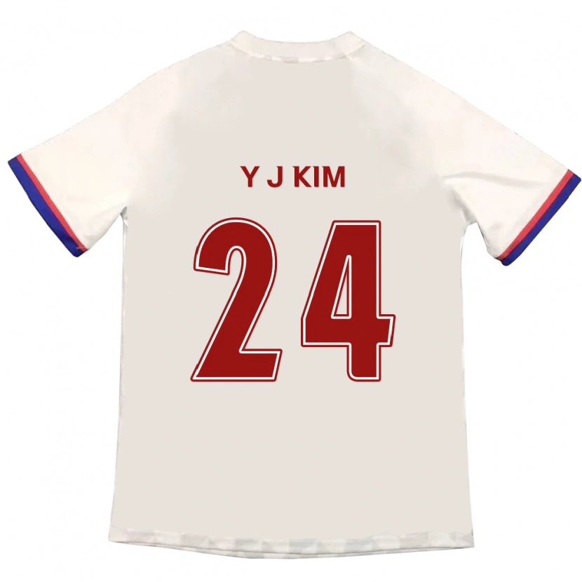Danxen Kid Ju-Yeop Kim #24 Off-White Red Away Jersey 2025/26 T-Shirt