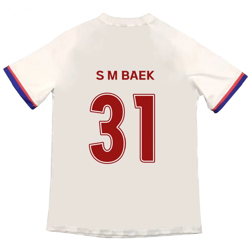 Danxen Kid Seung-Min Baek #31 Off-White Red Away Jersey 2025/26 T-Shirt