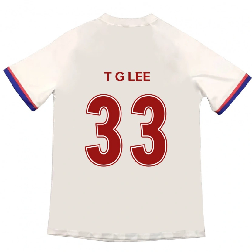 Danxen Kid Taek-Geun Lee #33 Off-White Red Away Jersey 2025/26 T-Shirt