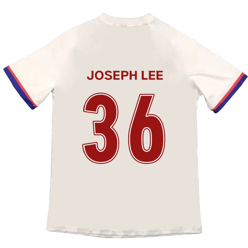 Danxen Kid Joseph Lee #36 Off-White Red Away Jersey 2025/26 T-Shirt