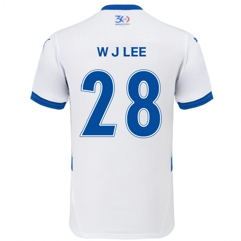 Danxen Kid Jun-Woo Lee #28 White Royal Blue Away Jersey 2025/26 T-Shirt