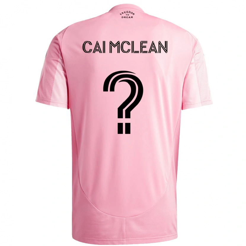 Danxen Men Cai Mclean #0 Pink Black Home Jersey 2025/26 T-Shirt