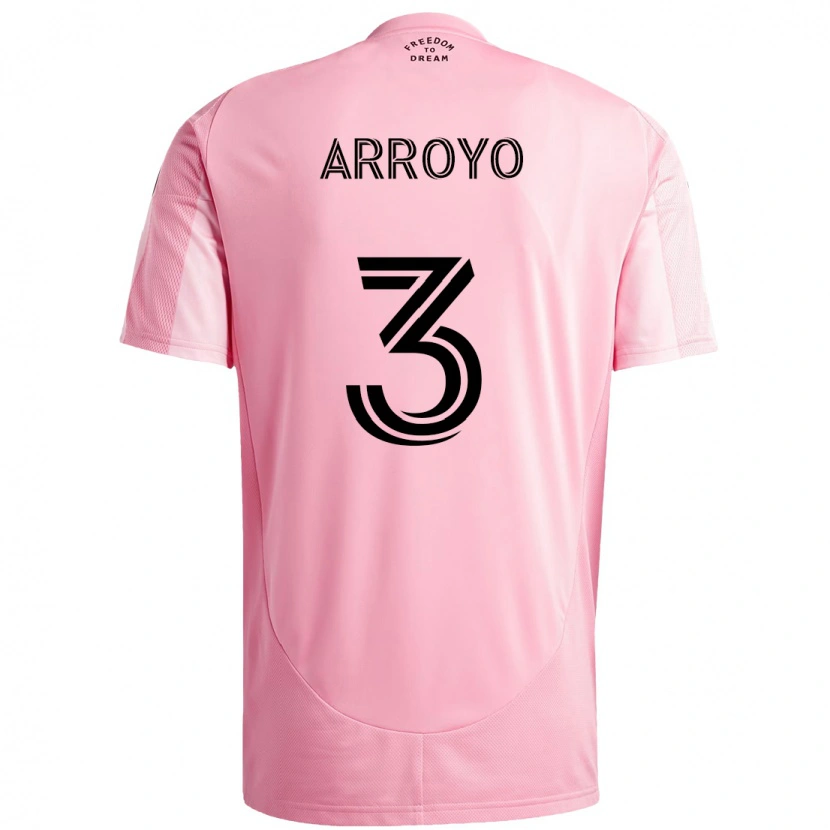 Danxen Men Dixon Arroyo #3 Pink Black Home Jersey 2025/26 T-Shirt
