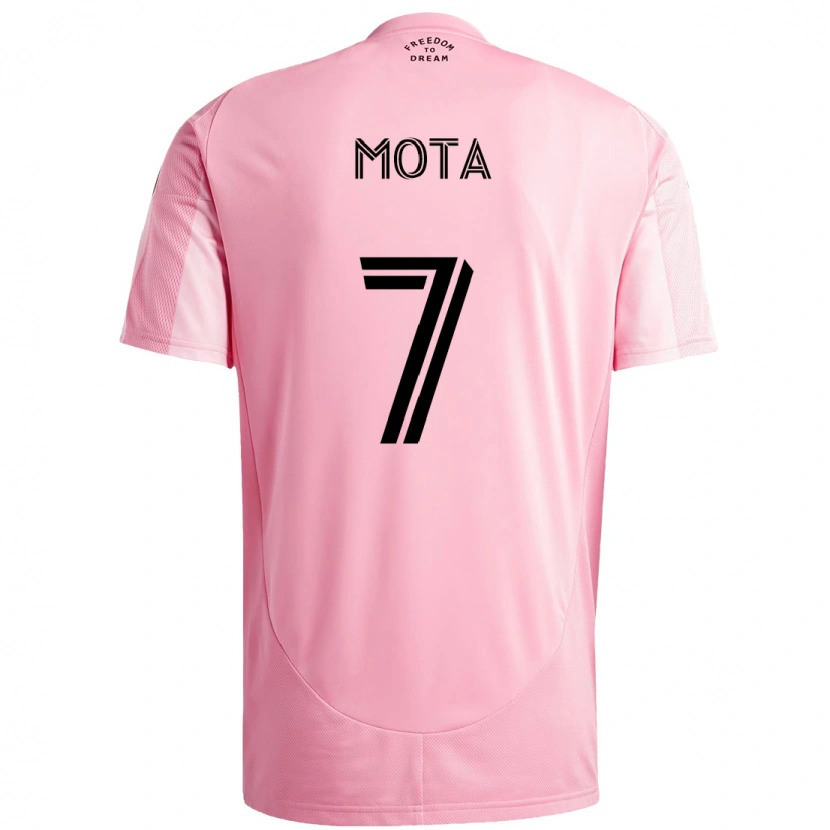 Danxen Men Jean Mota #7 Pink Black Home Jersey 2025/26 T-Shirt