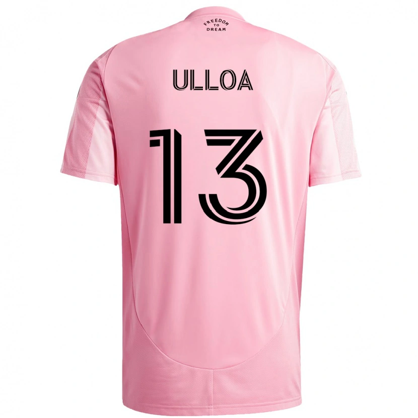 Danxen Men Víctor Ulloa #13 Pink Black Home Jersey 2025/26 T-Shirt