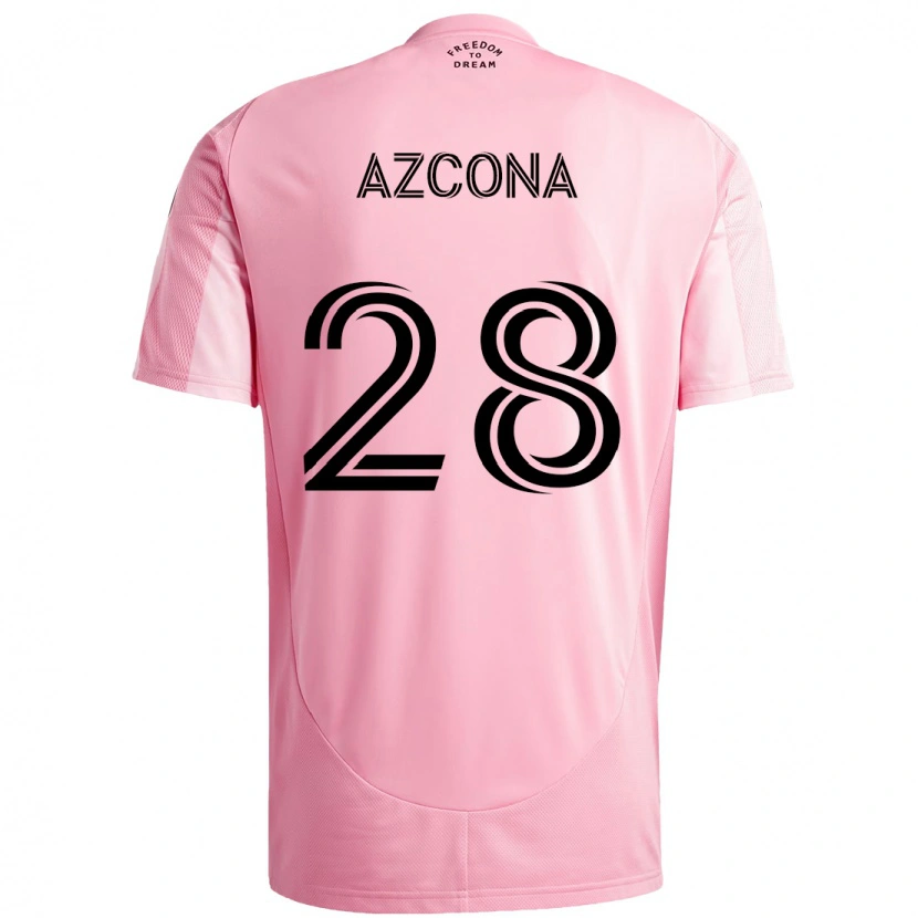 Danxen Men Edison Azcona #28 Pink Black Home Jersey 2025/26 T-Shirt