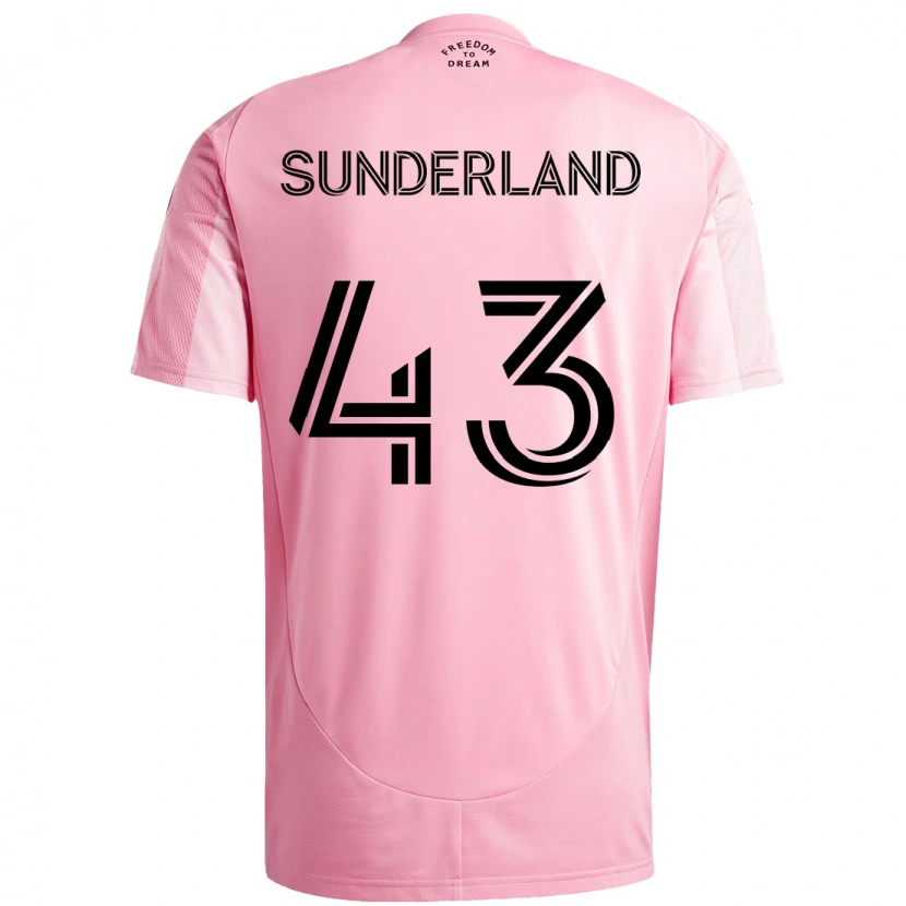 Danxen Men Lawson Sunderland #43 Pink Black Home Jersey 2025/26 T-Shirt