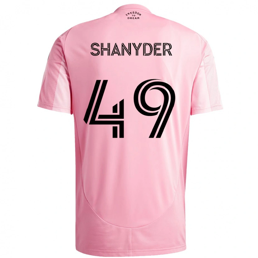 Danxen Men Shanyder Borgelin #49 Pink Black Home Jersey 2025/26 T-Shirt