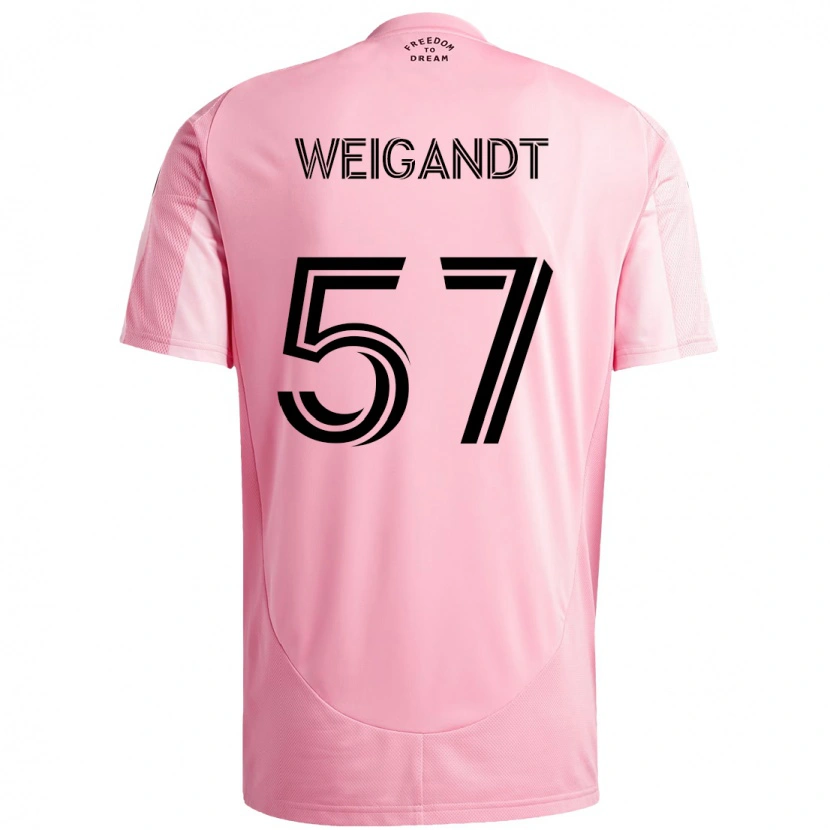 Danxen Men Marcelo Weigandt #57 Pink Black Home Jersey 2025/26 T-Shirt