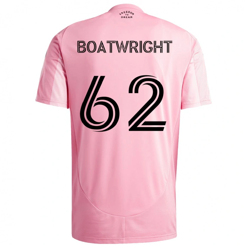 Danxen Men Israel Boatwright #62 Pink Black Home Jersey 2025/26 T-Shirt