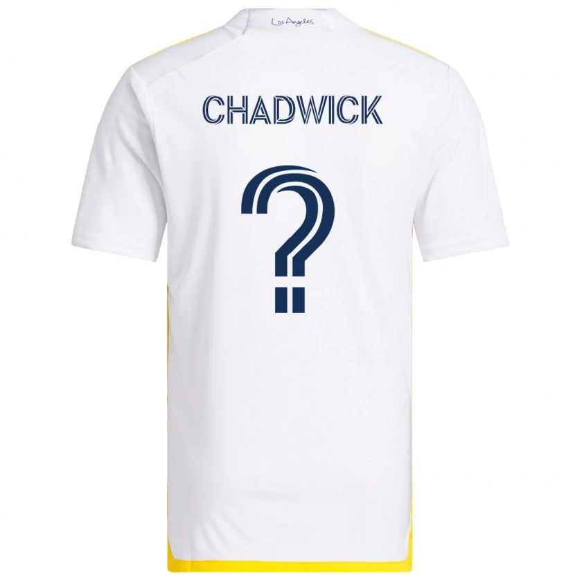 Danxen Men Edward Chadwick #0 White Yellow Home Jersey 2025/26 T-Shirt