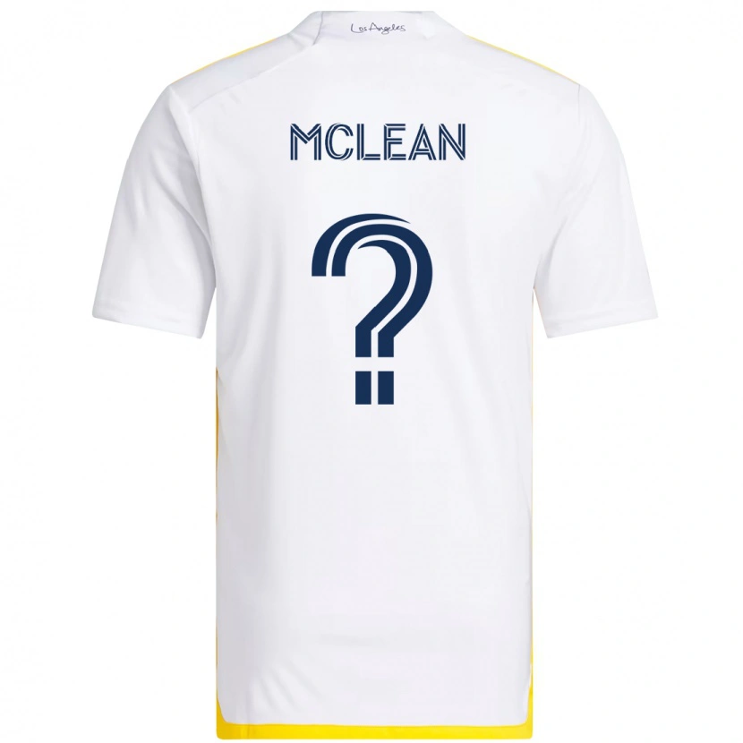 Danxen Men Mateo Mclean #0 White Yellow Home Jersey 2025/26 T-Shirt