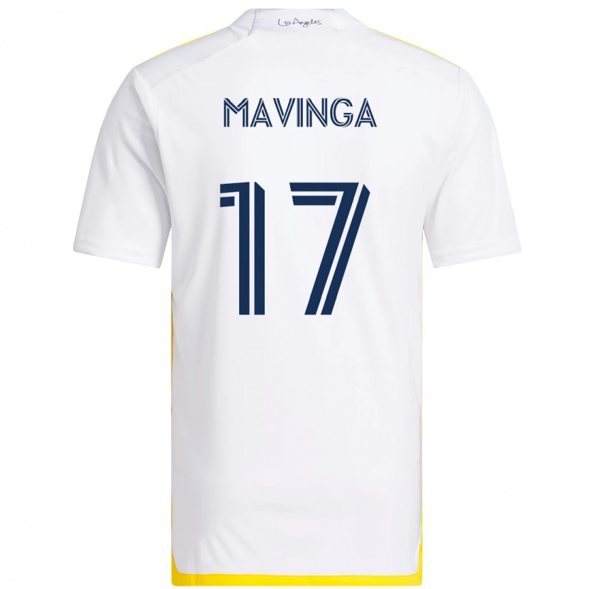 Danxen Men Chris Mavinga #17 White Yellow Home Jersey 2025/26 T-Shirt