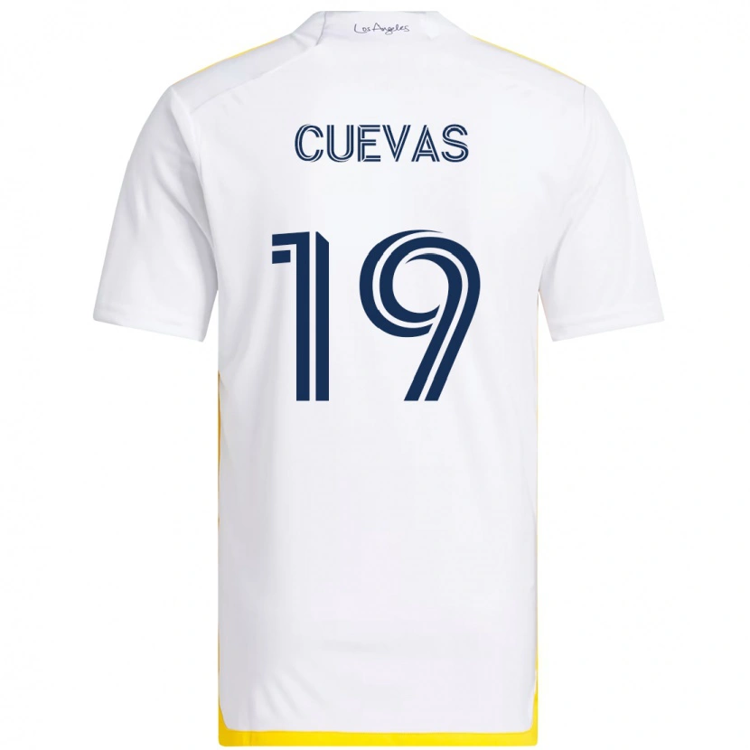 Danxen Men Mauricio Cuevas #19 White Yellow Home Jersey 2025/26 T-Shirt