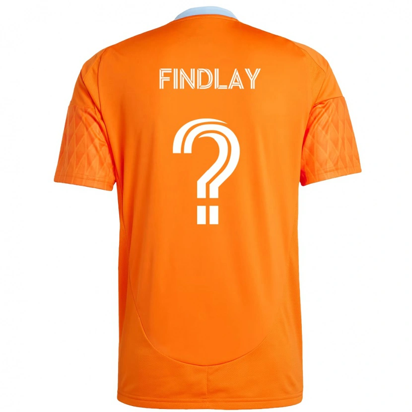 Danxen Men Maddox Findlay #0 Orange White Home Jersey 2025/26 T-Shirt