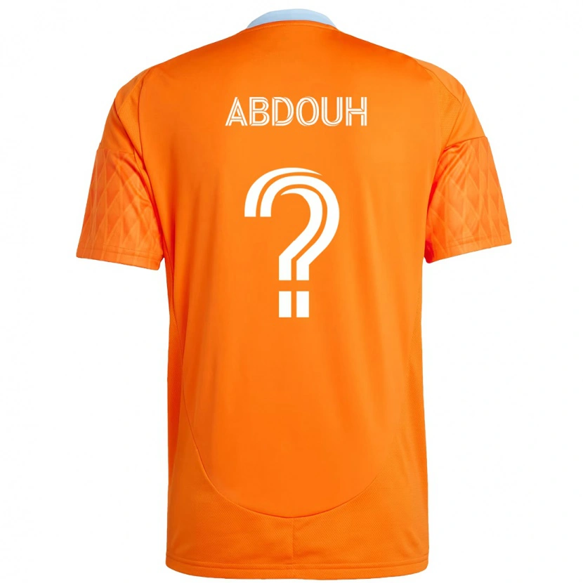 Danxen Men Adam Abdouh #0 Orange White Home Jersey 2025/26 T-Shirt