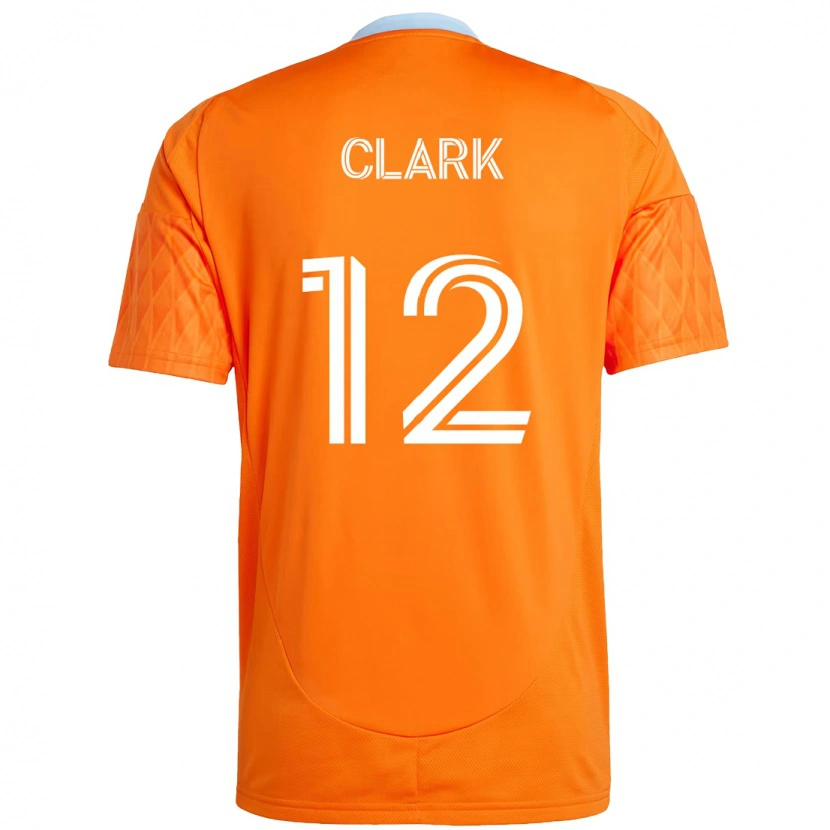 Danxen Men Steve Clark #12 Orange White Home Jersey 2025/26 T-Shirt