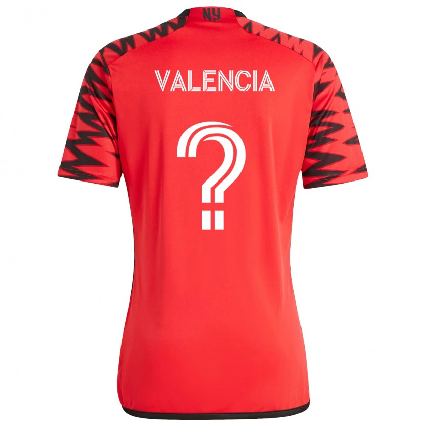 Danxen Men Omar Valencia #0 Red Black Home Jersey 2025/26 T-Shirt
