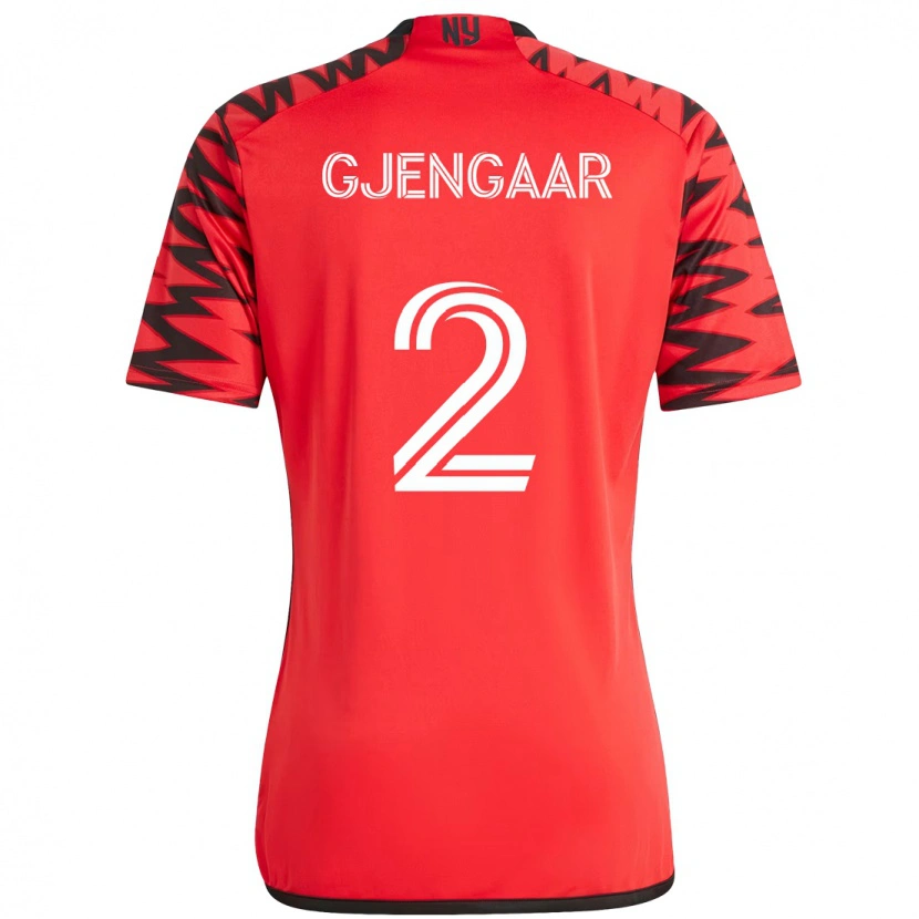 Danxen Men Dennis Gjengaar #2 Red Black Home Jersey 2025/26 T-Shirt