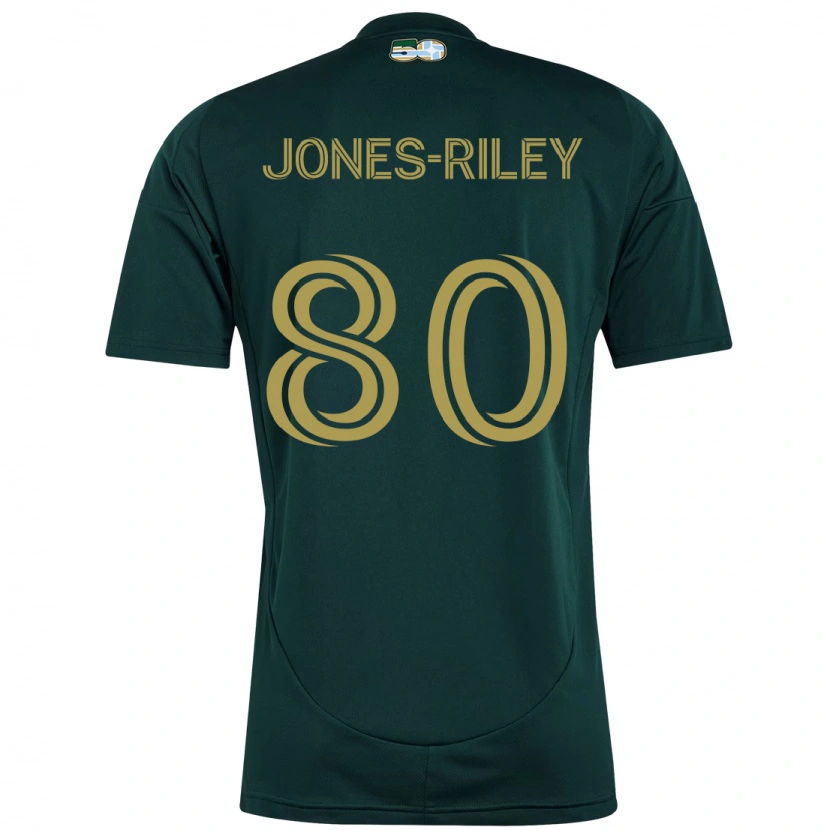 Danxen Men Jaden Jones-Riley #80 Black Brown Home Jersey 2025/26 T-Shirt