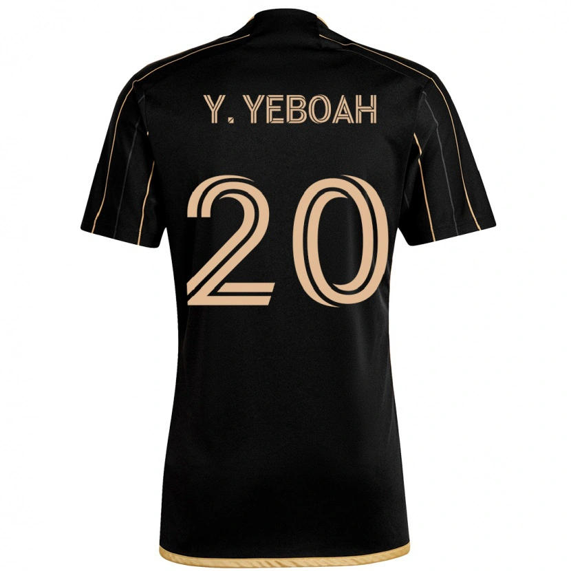 Danxen Men Yaw Yeboah #20 Black Brown Home Jersey 2025/26 T-Shirt