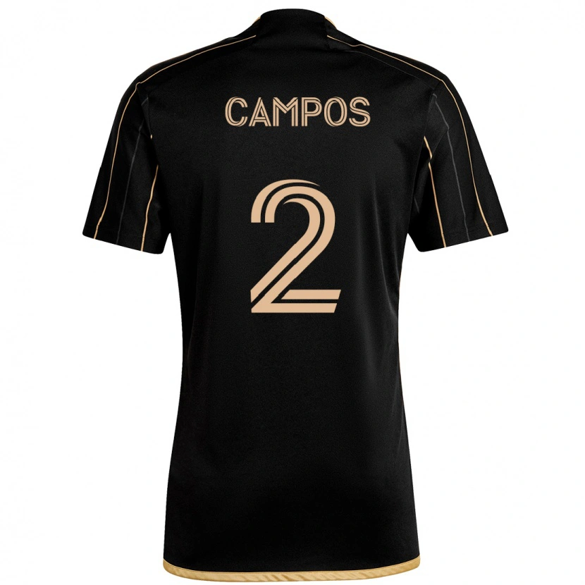 Danxen Men Omar Campos #2 Black Brown Home Jersey 2025/26 T-Shirt