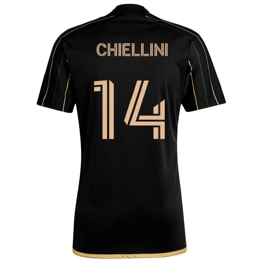 Danxen Men Giorgio Chiellini #14 Black Brown Home Jersey 2025/26 T-Shirt