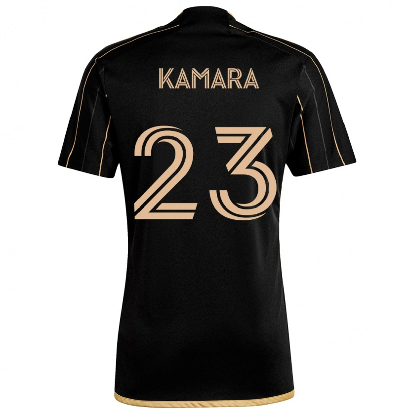 Danxen Men Kei Kamara #23 Black Brown Home Jersey 2025/26 T-Shirt