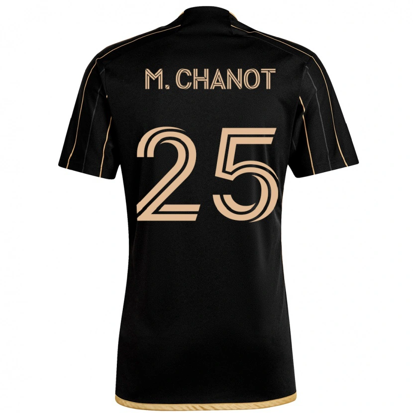 Danxen Men Maxime Chanot #25 Black Brown Home Jersey 2025/26 T-Shirt