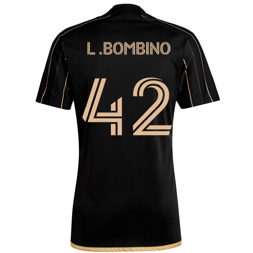 Danxen Men Luca Bombino #42 Black Brown Home Jersey 2025/26 T-Shirt