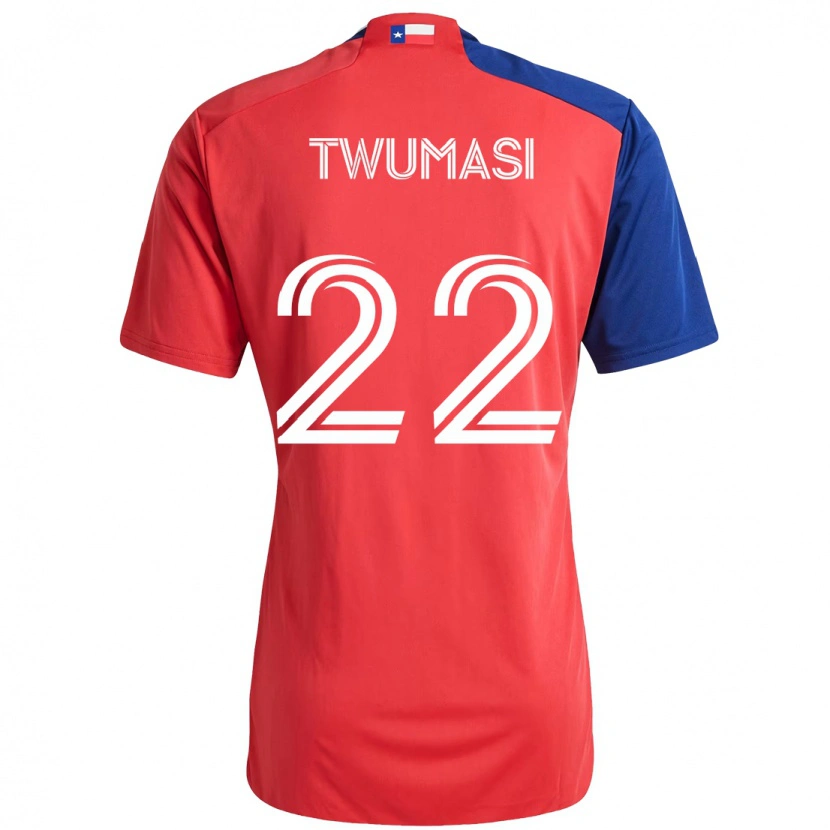 Danxen Men Ema Twumasi #22 Red Navy Blue Home Jersey 2025/26 T-Shirt