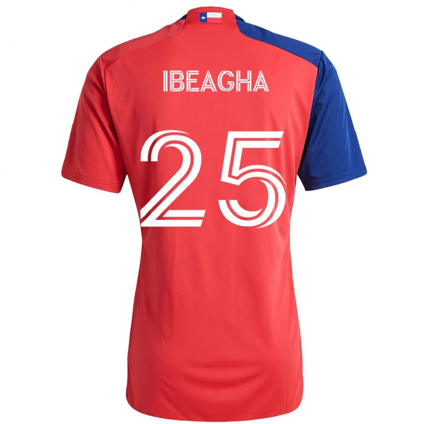 Danxen Men Sebastien Ibeagha #25 Red Navy Blue Home Jersey 2025/26 T-Shirt