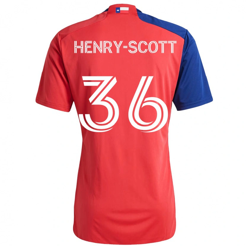 Danxen Men Malik Henry-Scott #36 Red Navy Blue Home Jersey 2025/26 T-Shirt