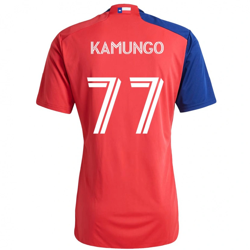 Danxen Men Bernard Kamungo #77 Red Navy Blue Home Jersey 2025/26 T-Shirt
