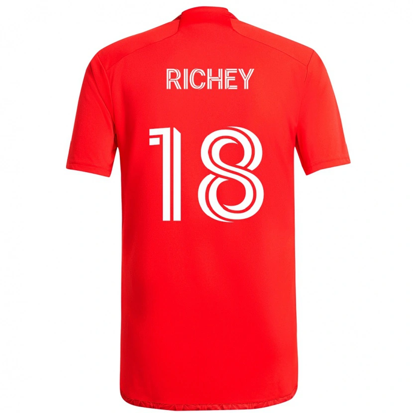 Danxen Men Spencer Richey #18 Red White Home Jersey 2025/26 T-Shirt
