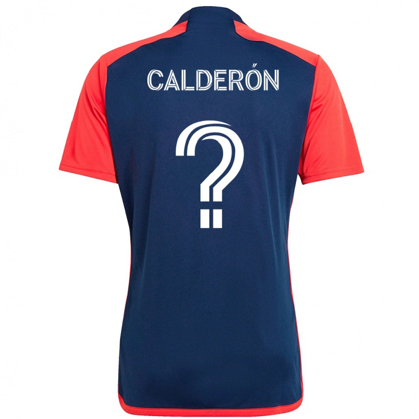Danxen Men Gio Calderón #0 Blue Red Home Jersey 2025/26 T-Shirt