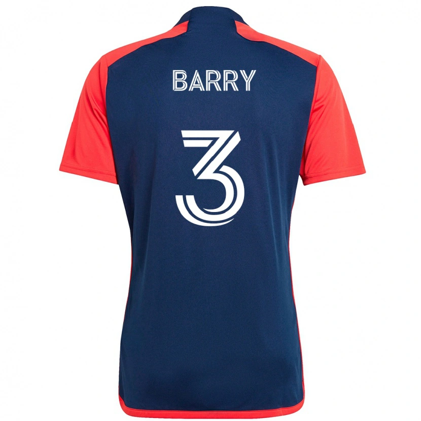 Danxen Men Hesron Barry #3 Blue Red Home Jersey 2025/26 T-Shirt