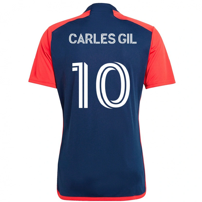 Danxen Men Carles Gil #10 Blue Red Home Jersey 2025/26 T-Shirt