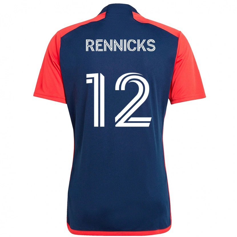 Danxen Men Justin Rennicks #12 Blue Red Home Jersey 2025/26 T-Shirt