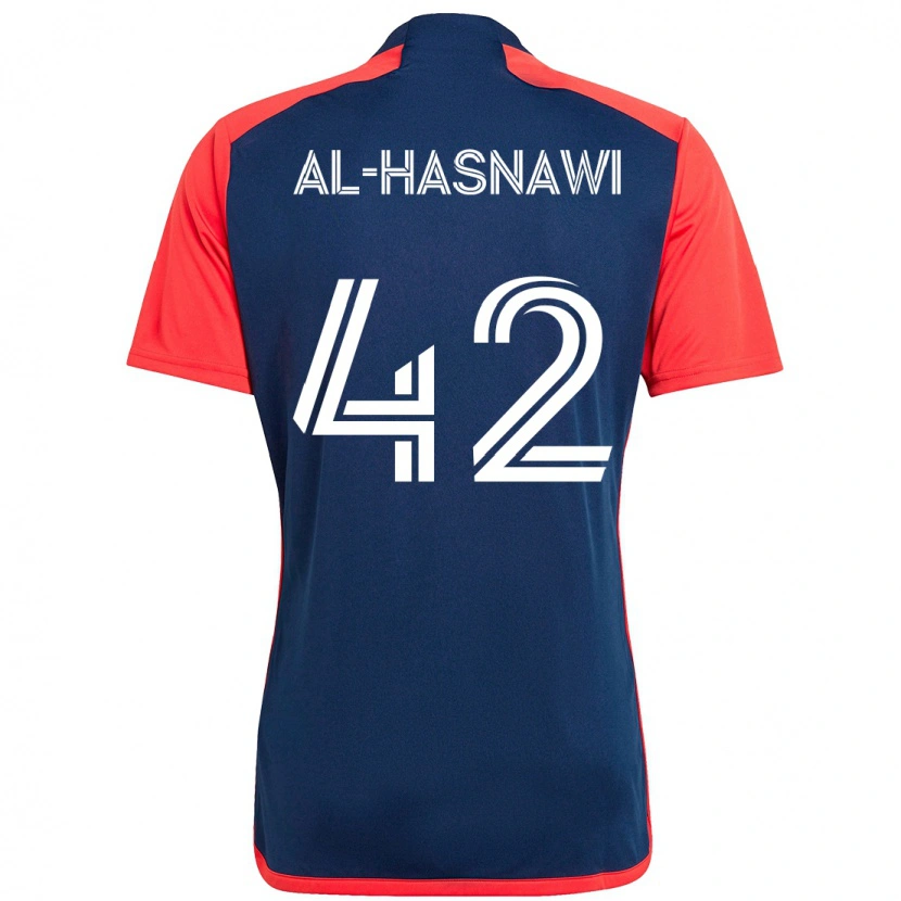 Danxen Men Moshtaba Al-Hasnawi #42 Blue Red Home Jersey 2025/26 T-Shirt