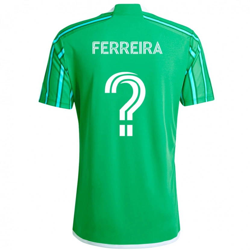 Danxen Men Jesús Ferreira #0 Green White Home Jersey 2025/26 T-Shirt
